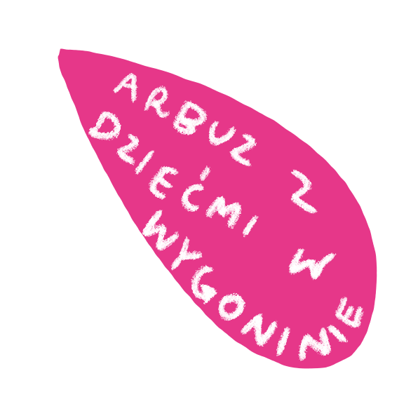 przycisk do strony arbuz z dziećmi w Wygoninie