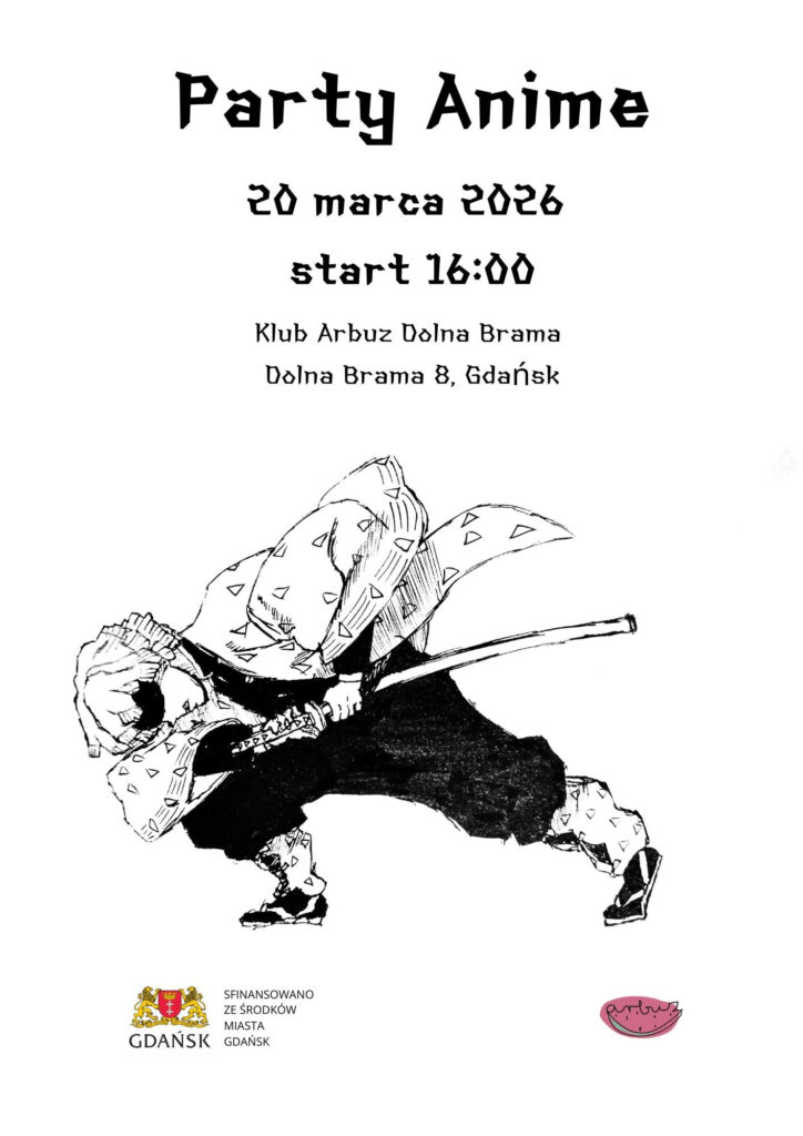 plakat wydarzenia anime : po forme tekst - emailna arbuz4@arbuz4.org